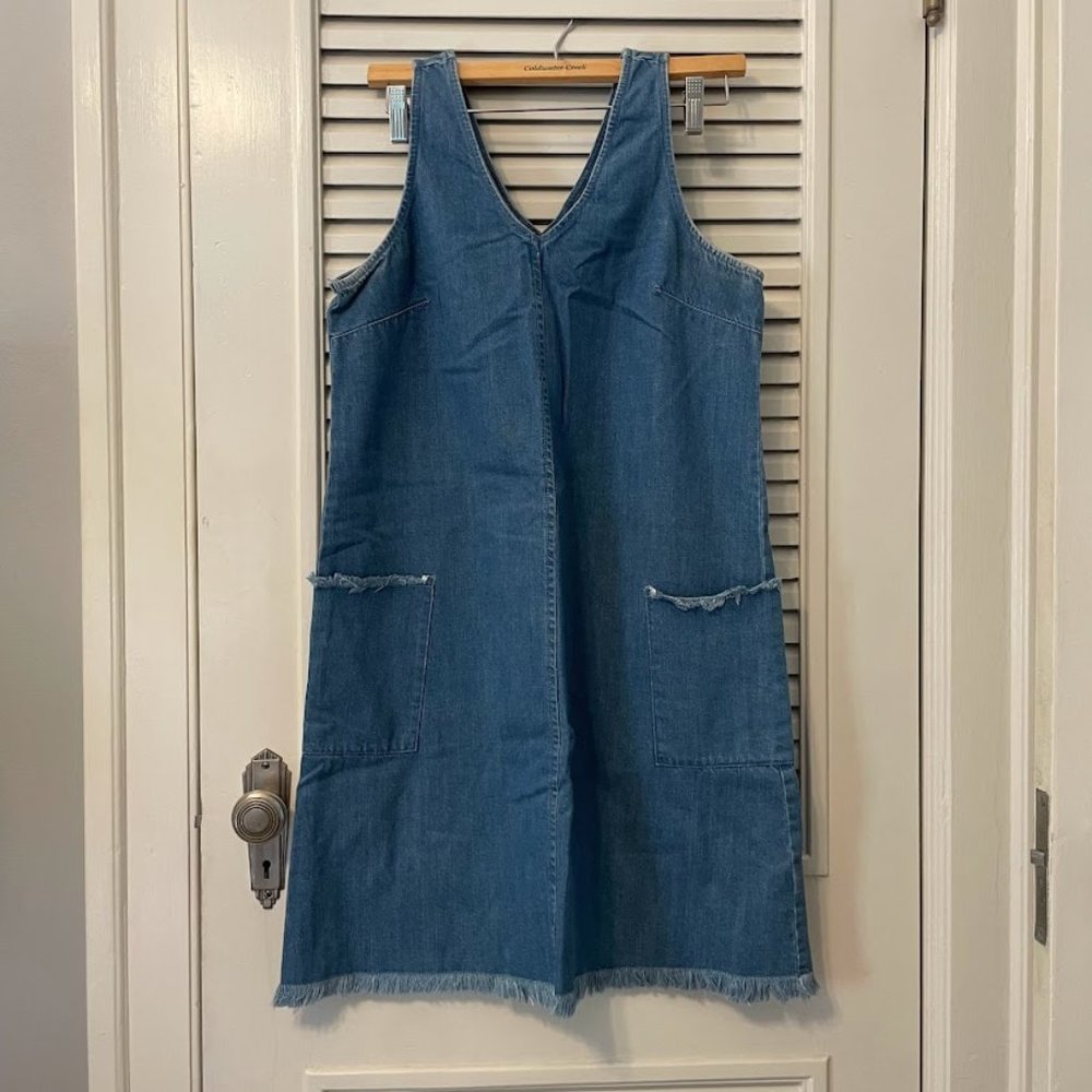 Denim jumper dress